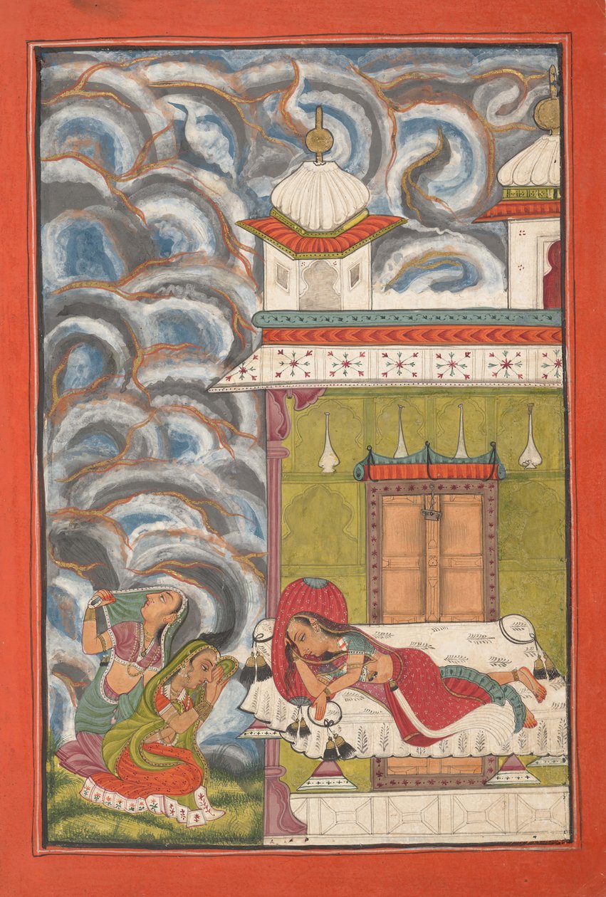 Andhrayaki Ragini: Foglio da una serie di ragamala da Unbekannt