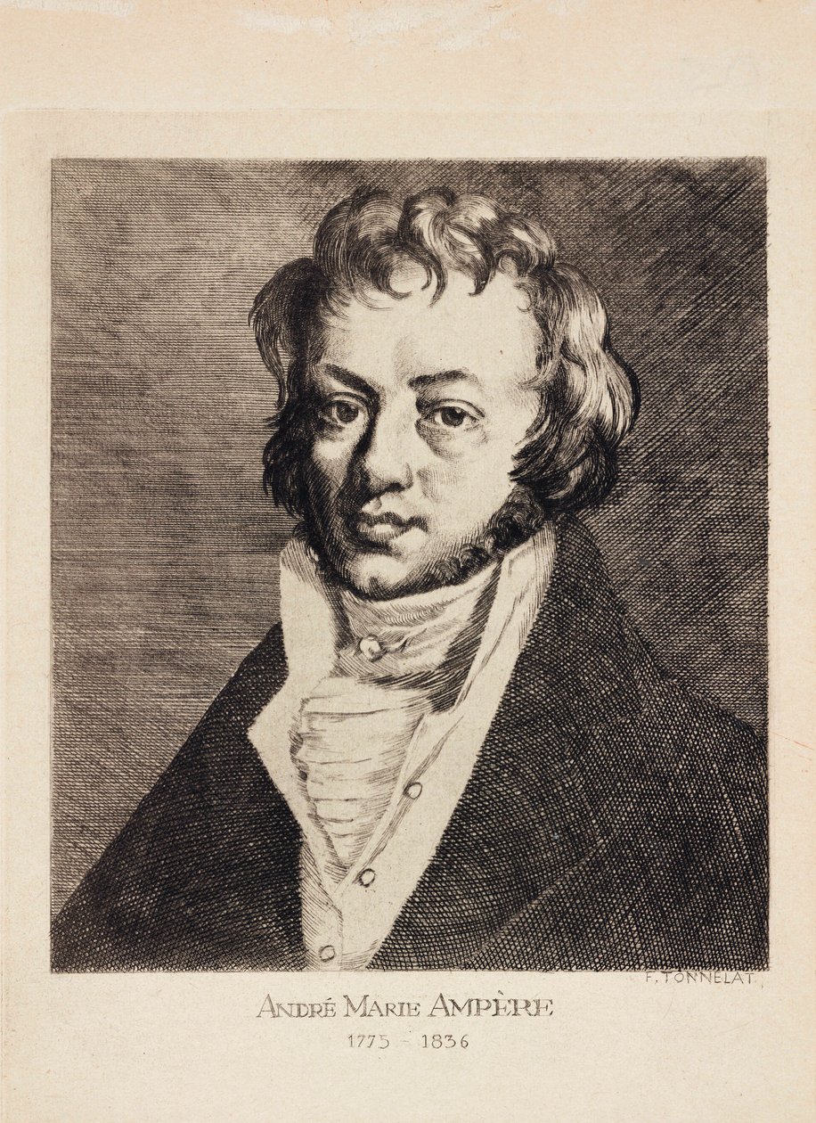 Andre-Marie Ampere, fisico e matematico francese, c. 1820 da Unbekannt