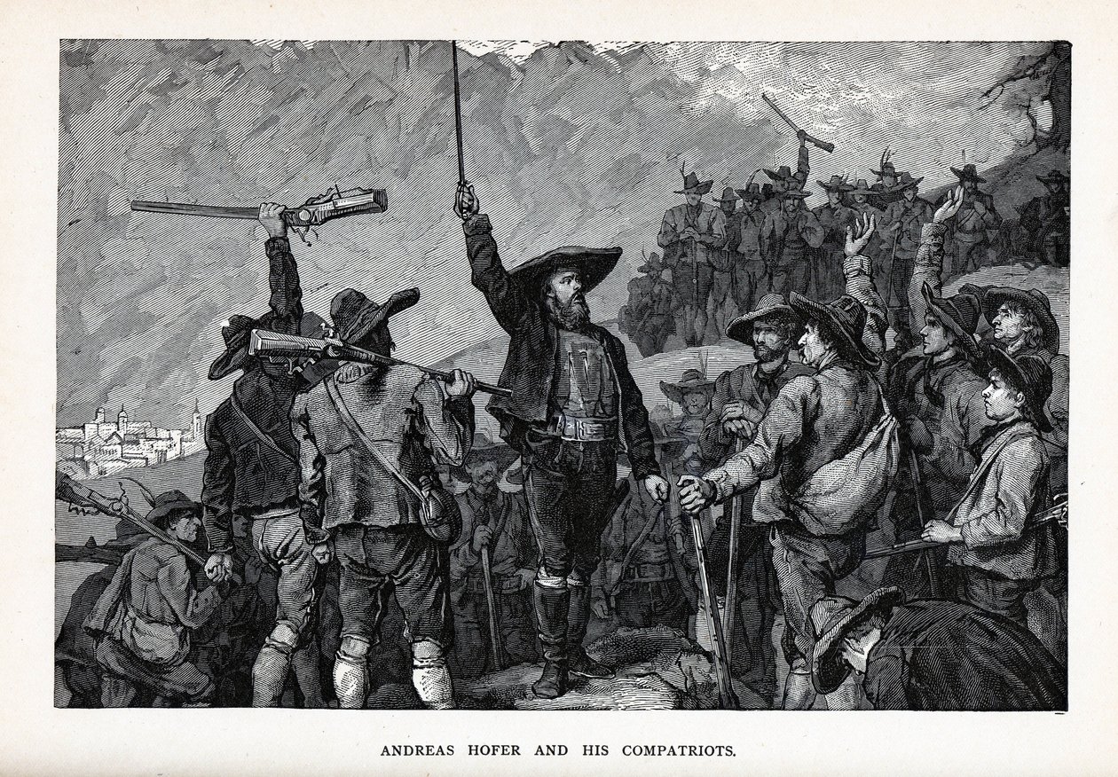 Andreas Hofer e i suoi compatrioti, 1882 da Unbekannt