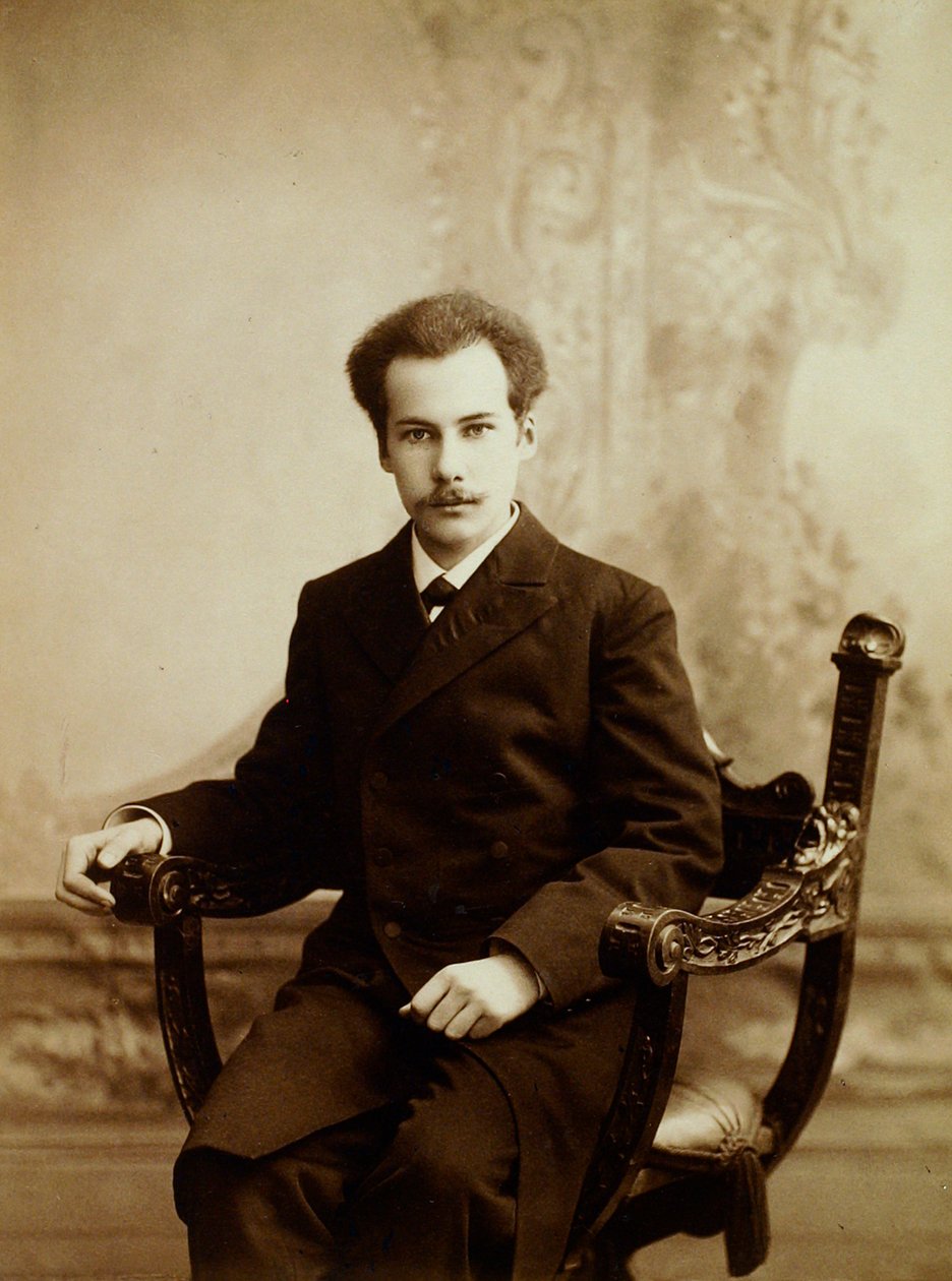 Andrei Bely, romanziere e poeta russo, 1904 da Unbekannt