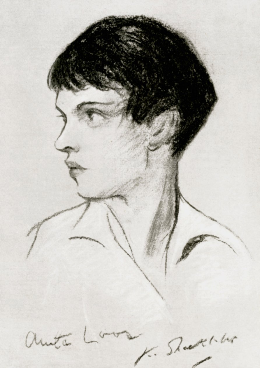 Anita Loos, sceneggiatrice, drammaturga e autrice americana da Unbekannt