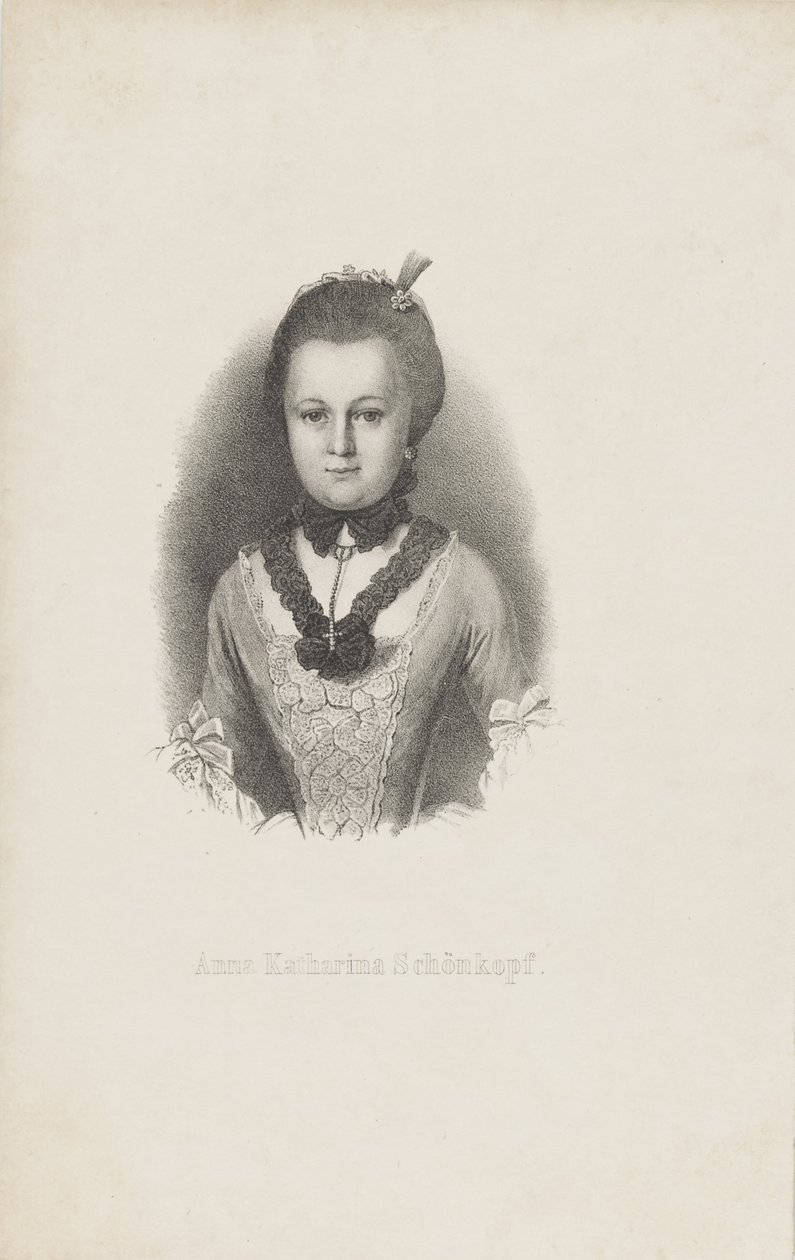 Anna Katharina Käthchen Schönkopf 1746-1810, ca 1820 da Unbekannt
