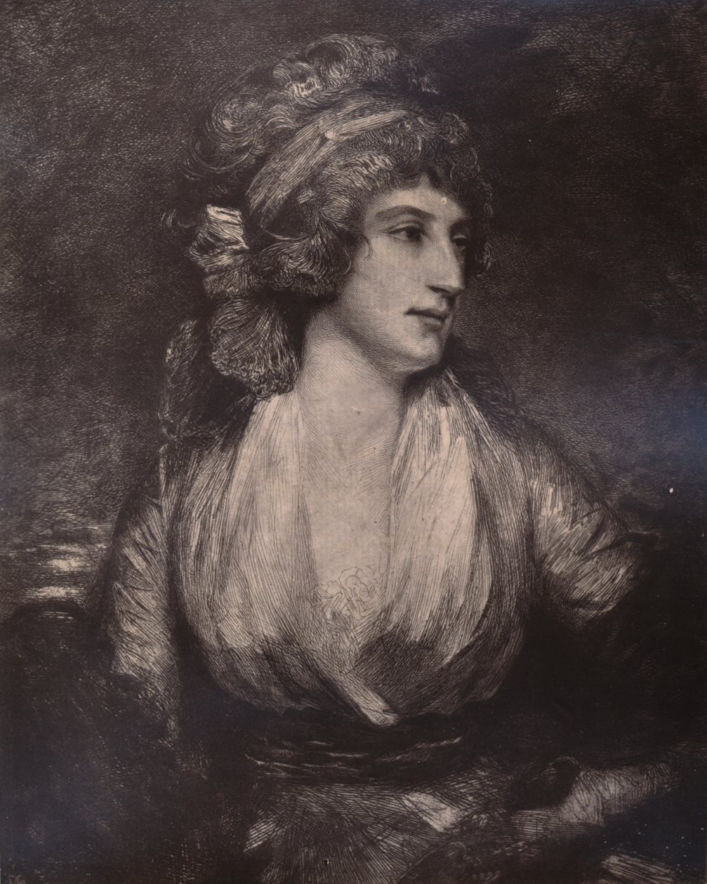 Anna Seward, scrittrice e poetessa inglese, fine XVIII o inizio XIX secolo, 1894 da Unbekannt