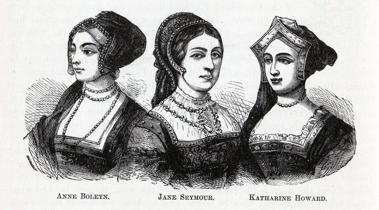 Anna Bolena. Jane Seymour. Katharine Howard, 1882 da Unbekannt