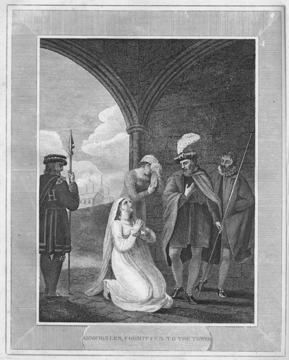 Anna Bolena, imprigionata nella Torre, 1838 da Unbekannt