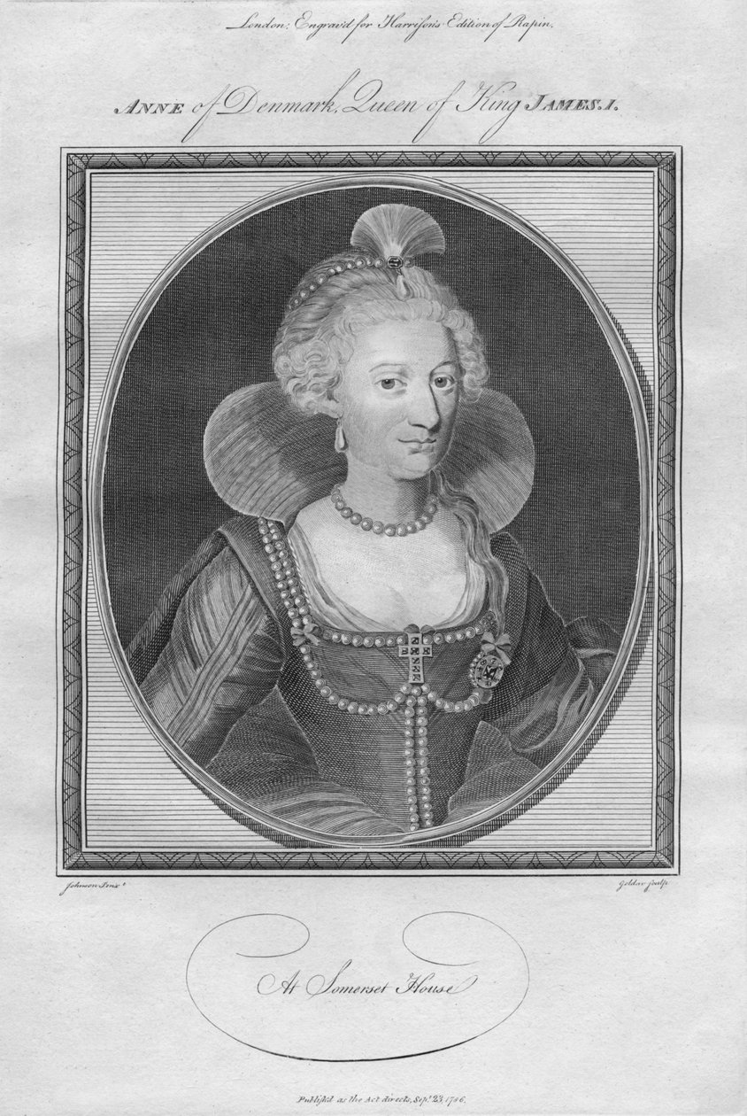 Anna di Danimarca, Regina di Re Giacomo I, 1786 da Unbekannt