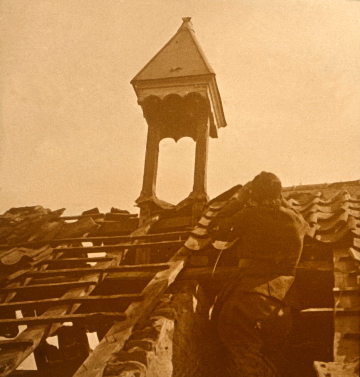 Tiro antiaereo, prima linea, c1914-c1918 da Unbekannt