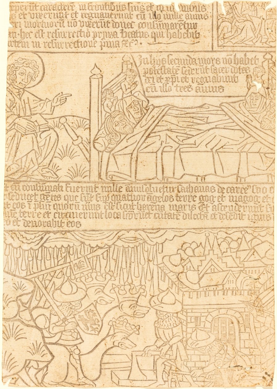 Apocalisse di Giovanni, foglio 42, c. 1465 da Unbekannt