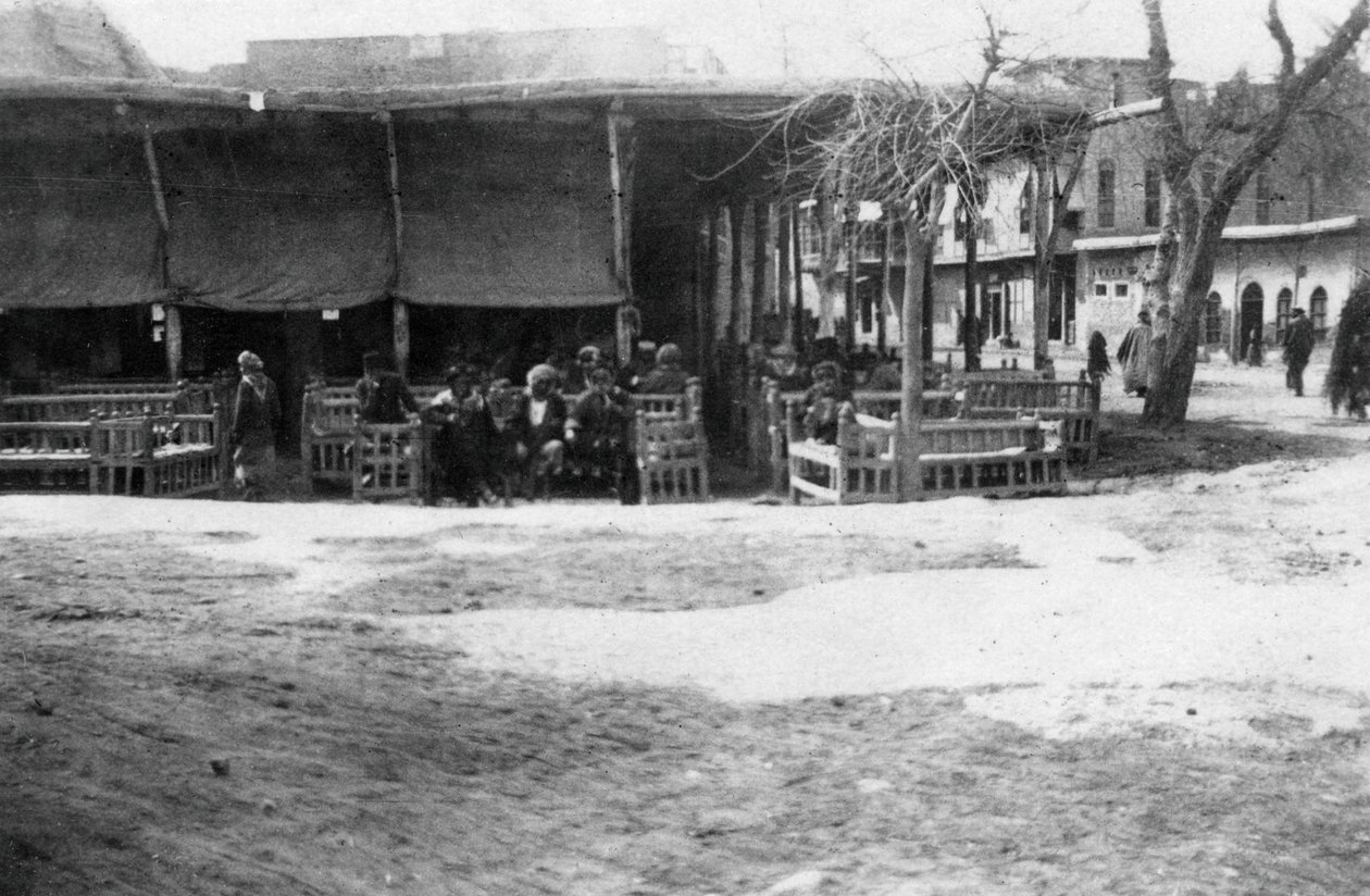 Caffetteria araba, Baghdad, Mesopotamia, Prima Guerra Mondiale, 1918 da Unbekannt