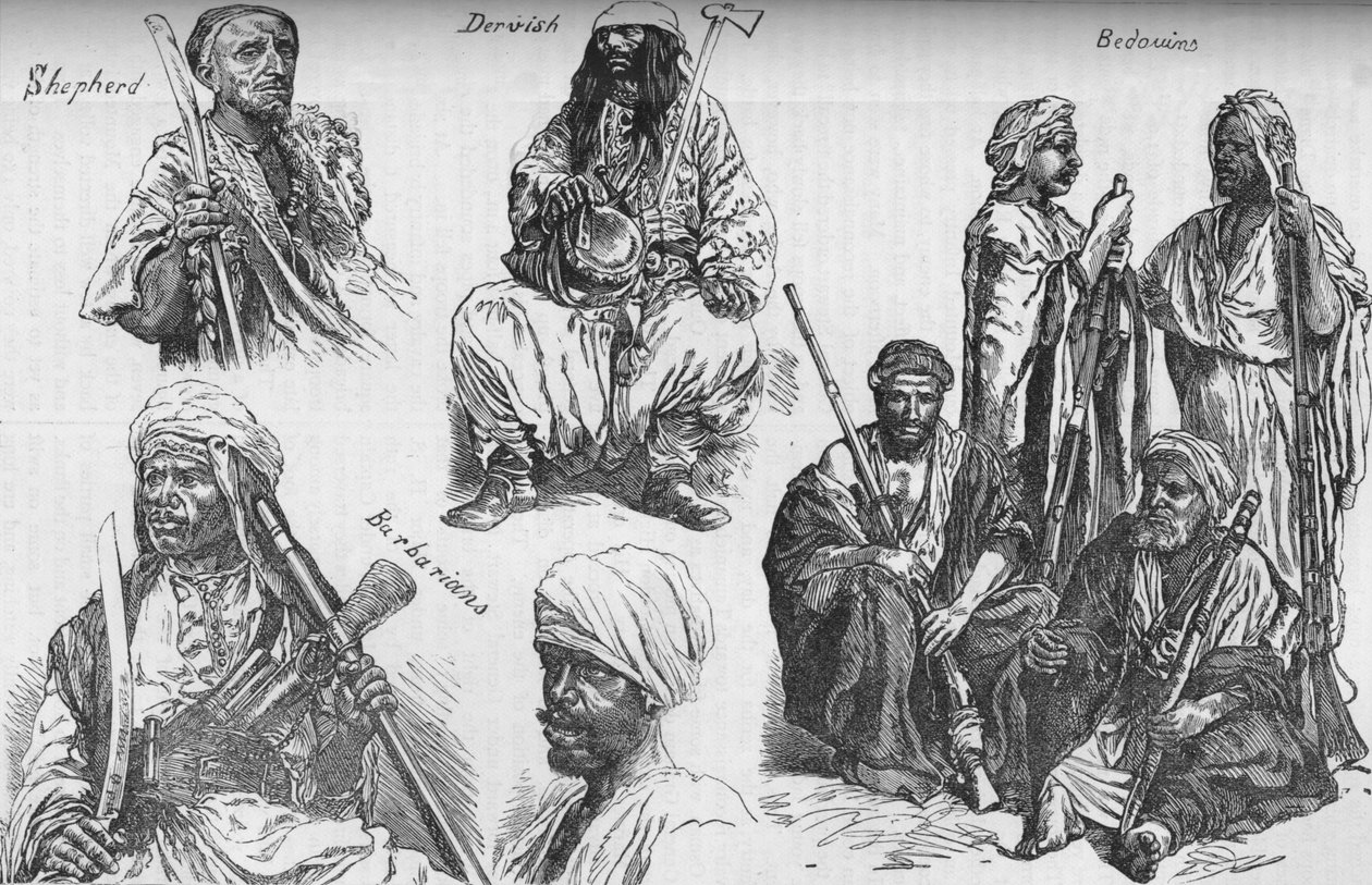 Arabi del Sudan, c1881-85 da Unbekannt