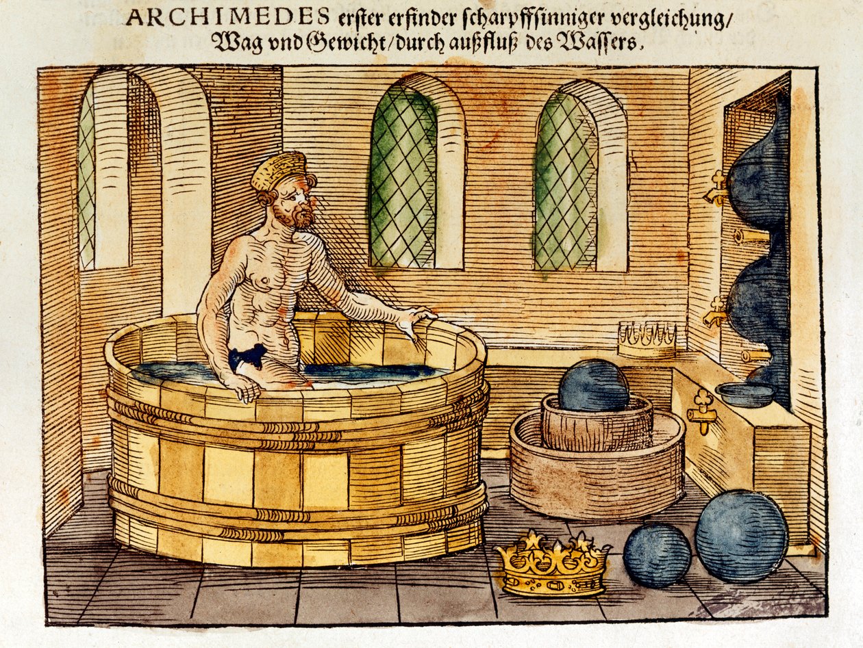 Archimede nel suo bagno, 1547 da Unbekannt