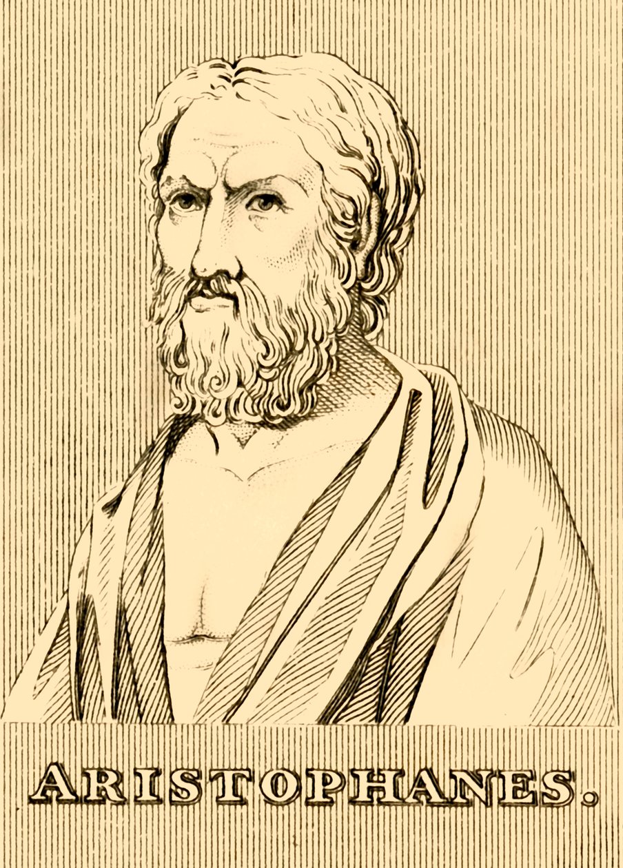 Aristofane, c460-380 a.C., 1830 da Unbekannt