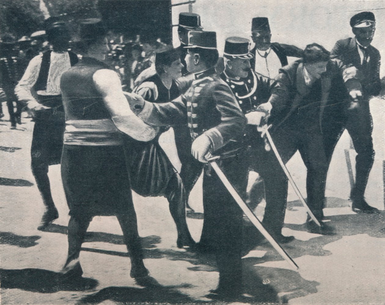 Arresto di Gavrilo Princip, assassino dell