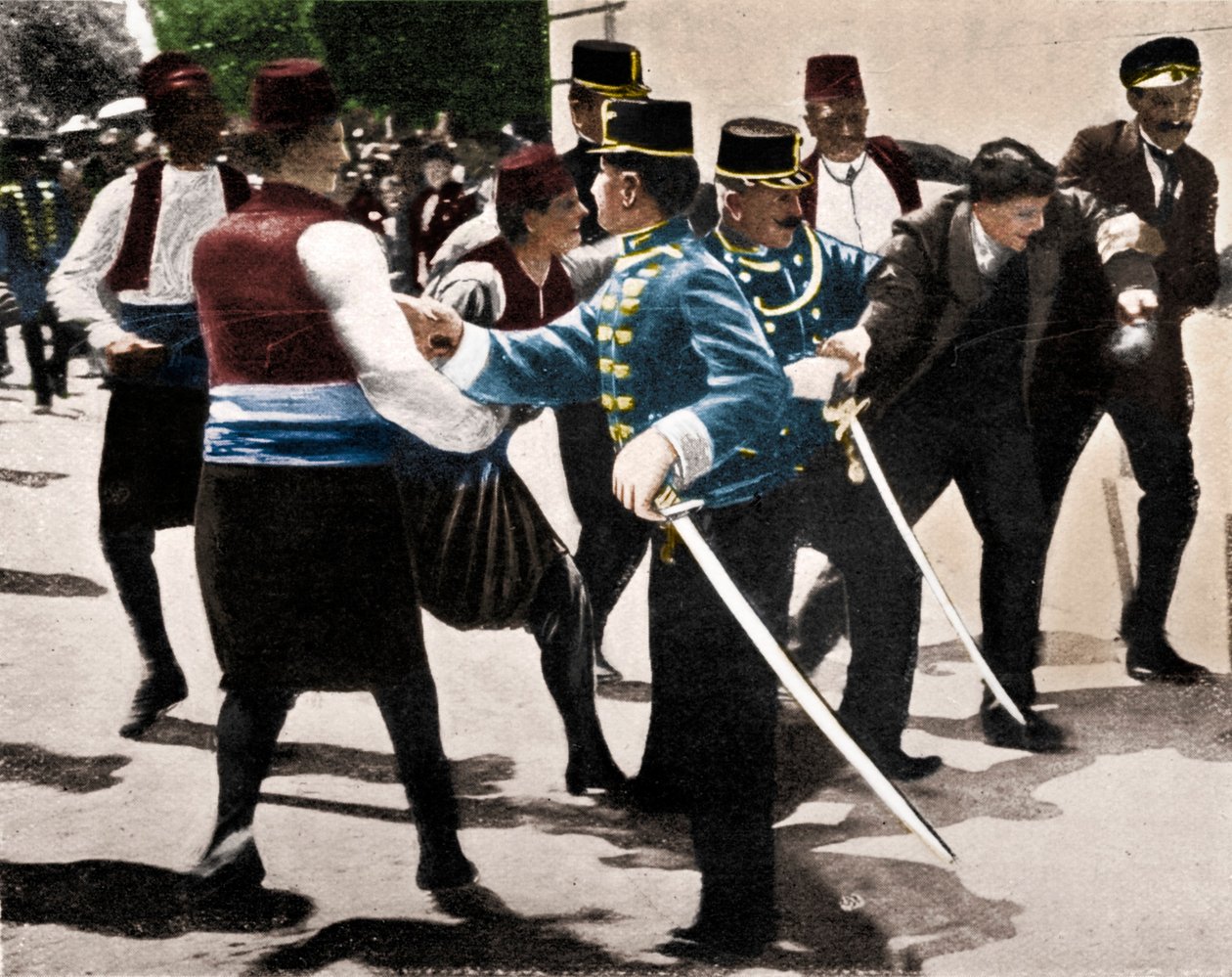 Arresto di Gavrilo Princip, assassino dell