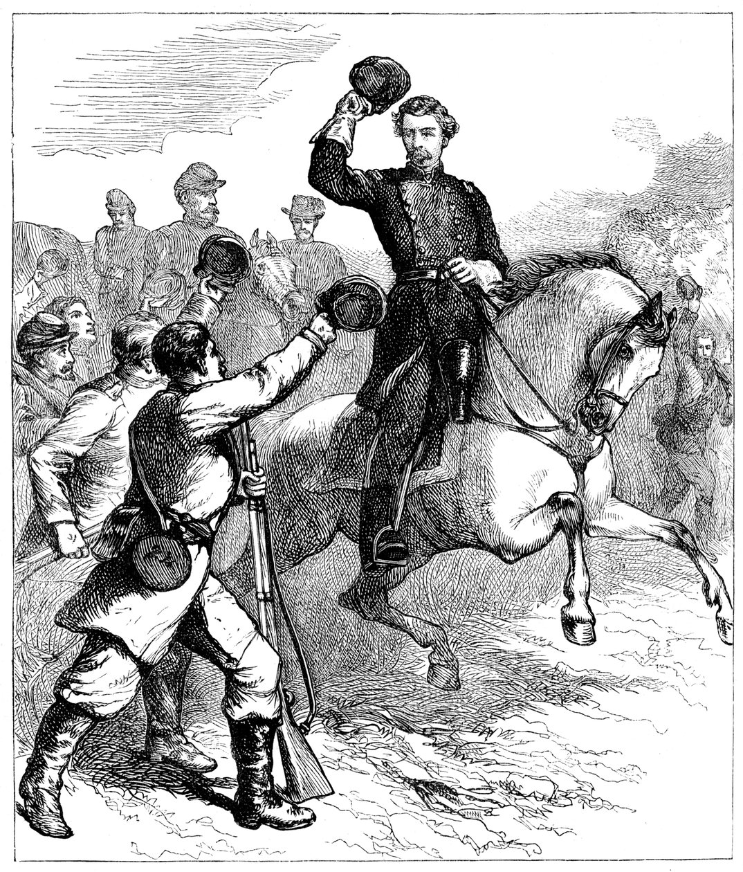 Arrivo del Generale McClellan a Williamsburg, Virginia, 1862 c1880 da Unbekannt