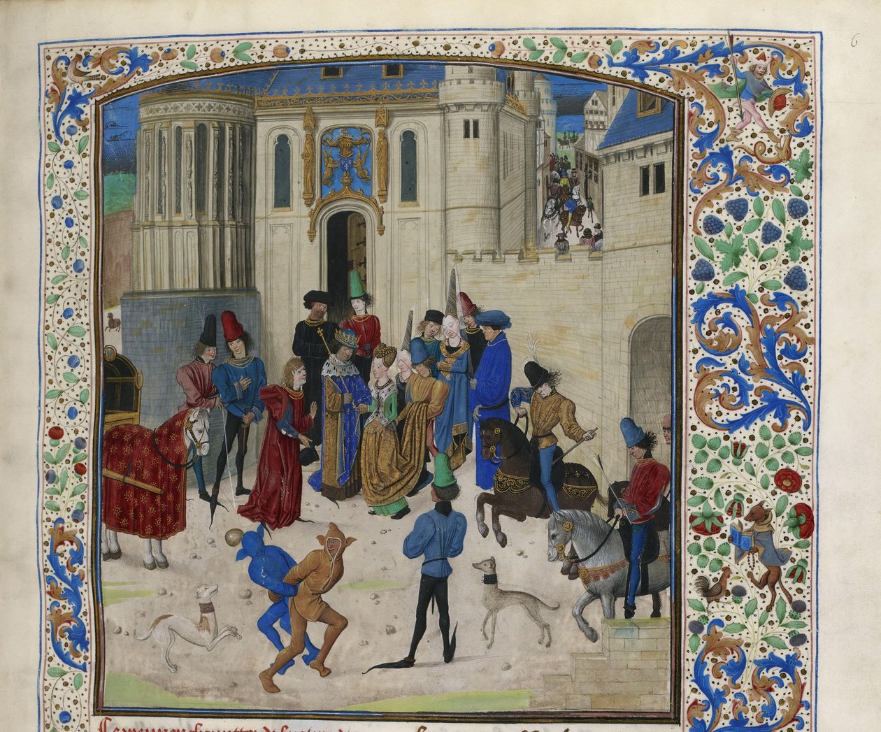 Arrivo di Isabeau di Baviera a Parigi, ca 1470-1475 da Unbekannt