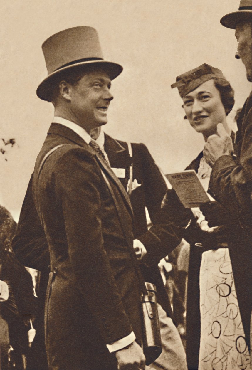 Ascot, giugno, 1935 - Re Edoardo, allora Principe di Galles, con Mrs. Simpson, 1937 da Unbekannt