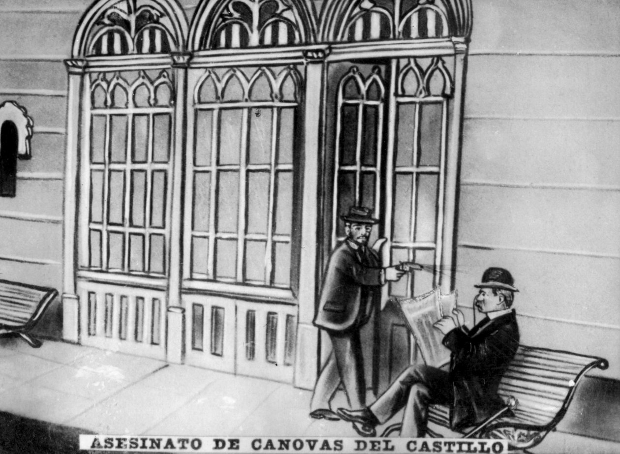 Assassinio di Antonio Cánovas del Castillo, 1897 da Unbekannt