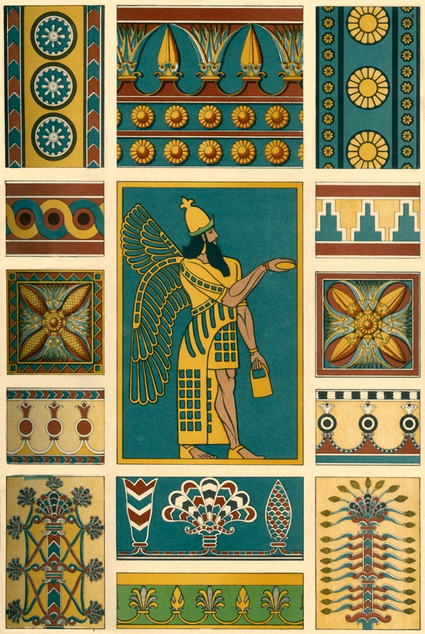 Decorazione assira, 1898 da Unbekannt