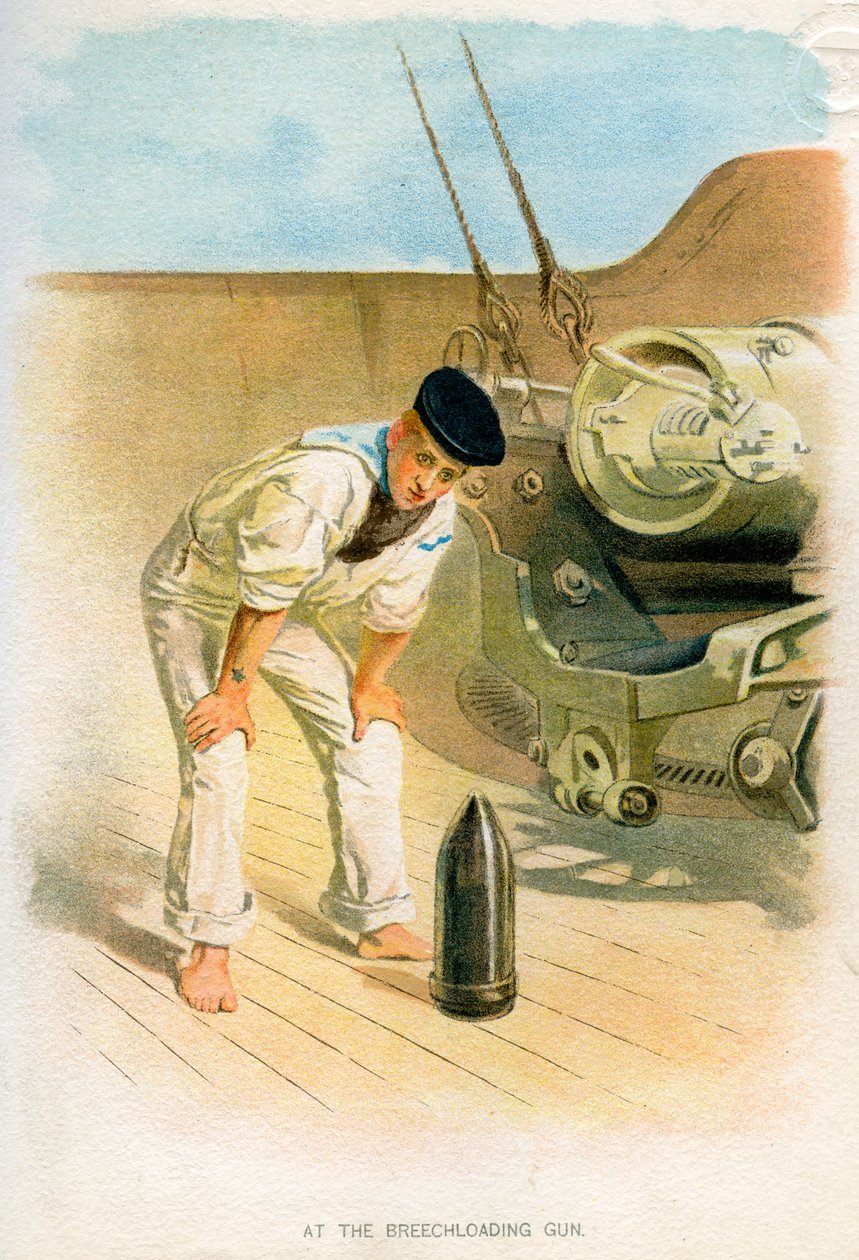 Al cannone a retrocarica, c. 1890-c. 1893 da Unbekannt