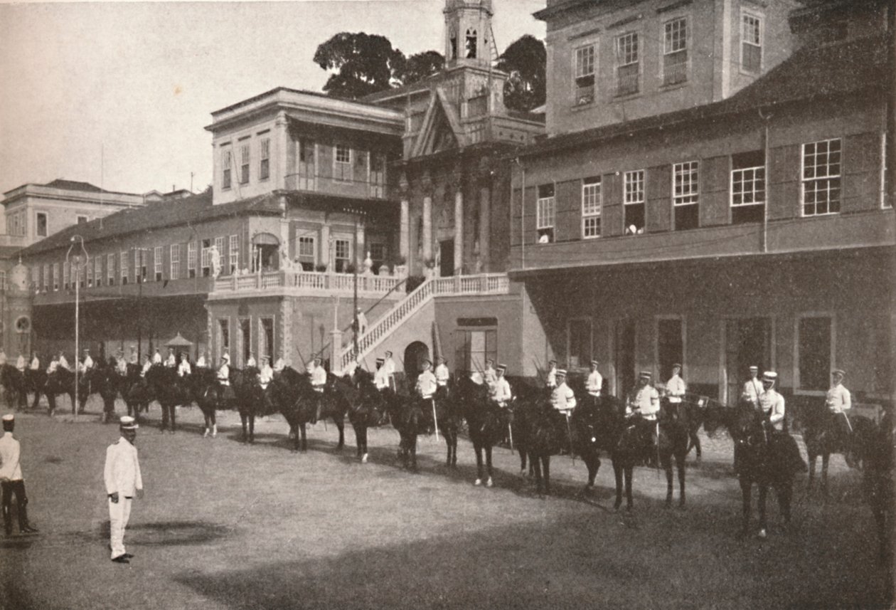Al quartier generale della polizia militare, 1914 da Unbekannt