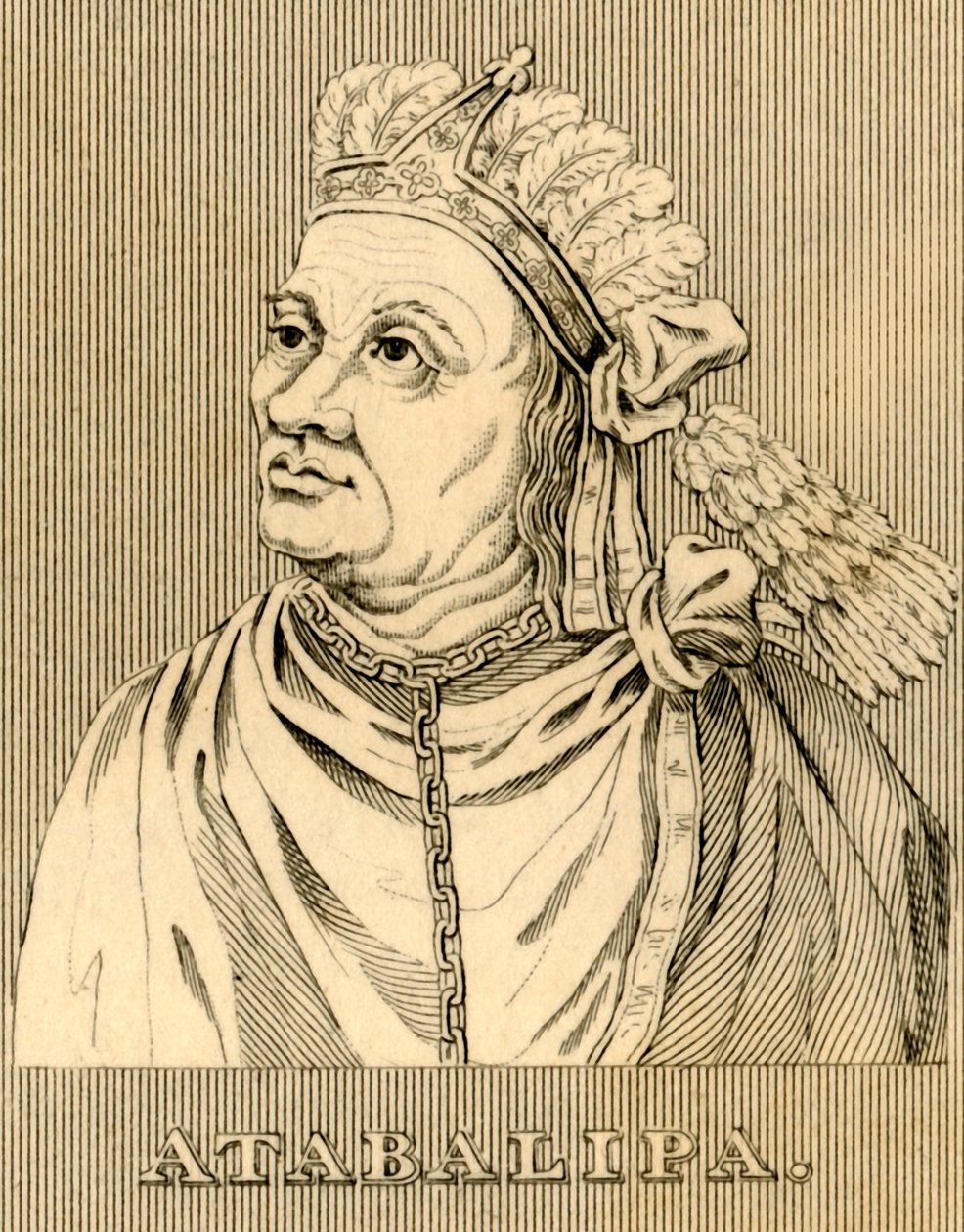Atabalipa, c1502-1533, 1830 da Unbekannt