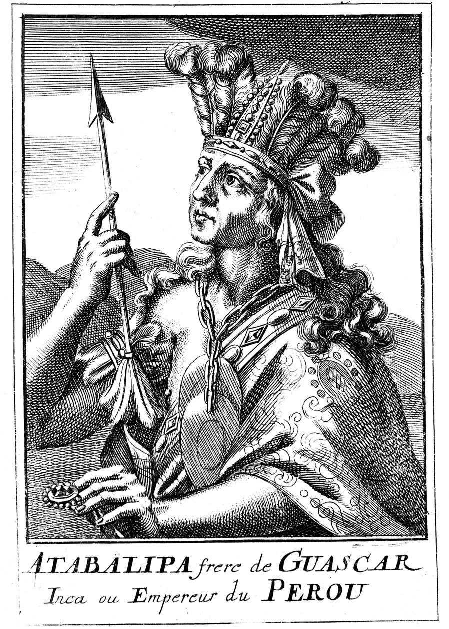 Atahualpa d1553, ultimo imperatore inca del Perù, 1686 da Unbekannt