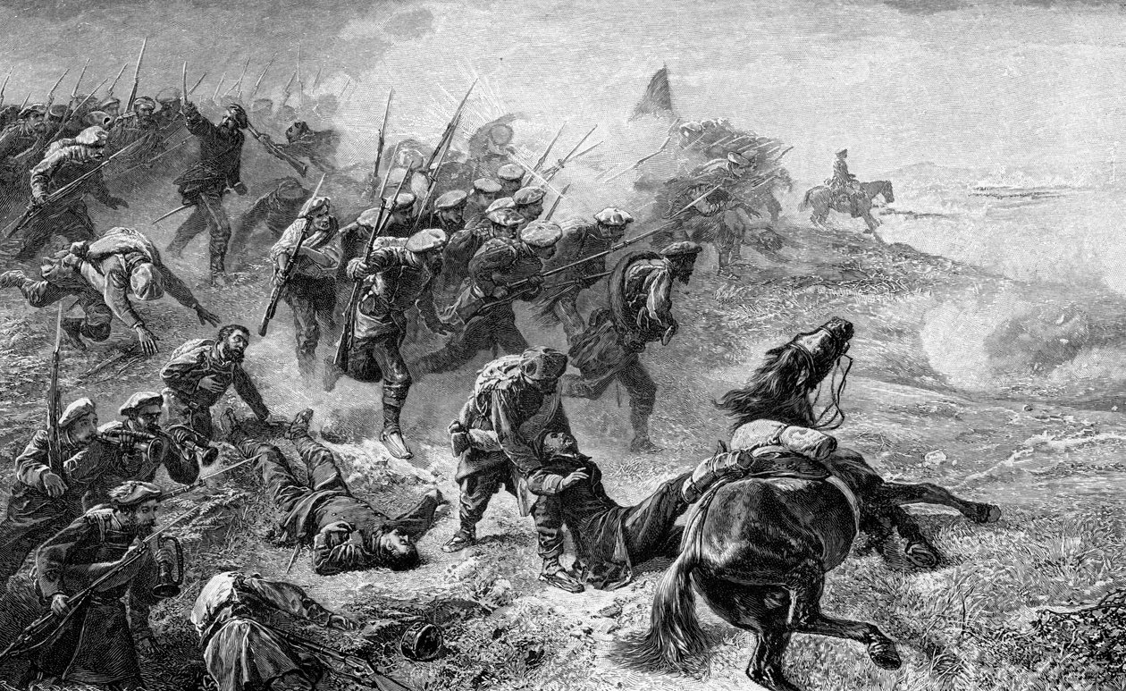 Attacco dei carlisti baschi durante la rivolta del 1872-1876 da Unbekannt