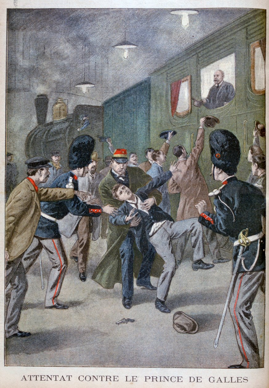 Tentato attacco a Edoardo, Principe di Galles a Bruxelles, 1900 da Unbekannt