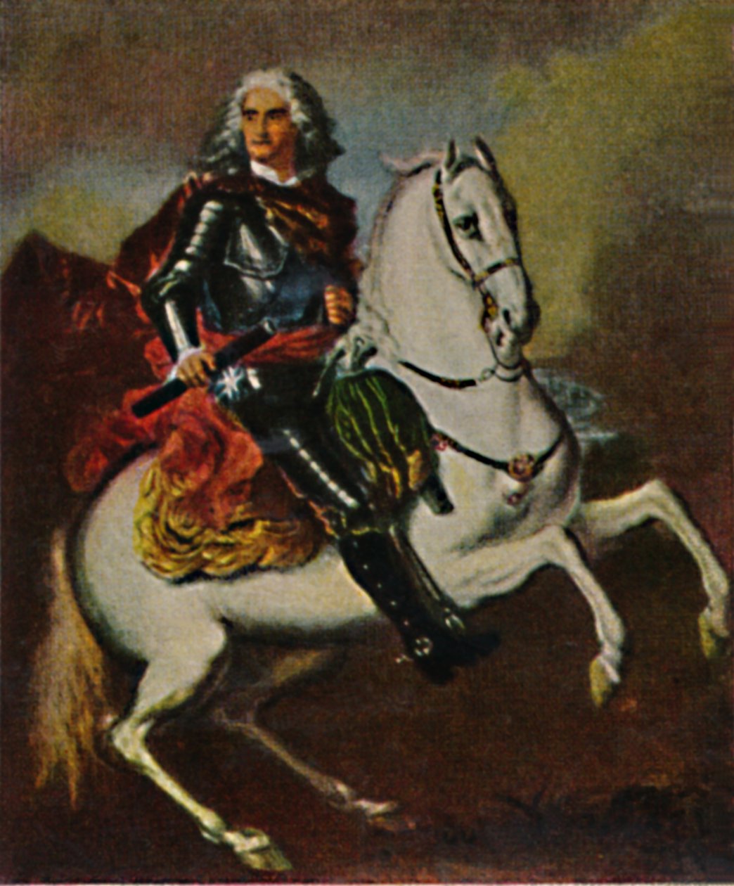 August der Starke 1670-1733 - Dipinto di Silvestre, 1934 da Unbekannt