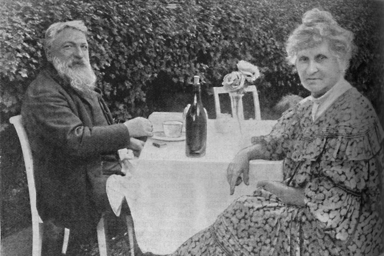 Auguste Rodin - Rodin e sua moglie nel loro giardino a Meudon da Unbekannt
