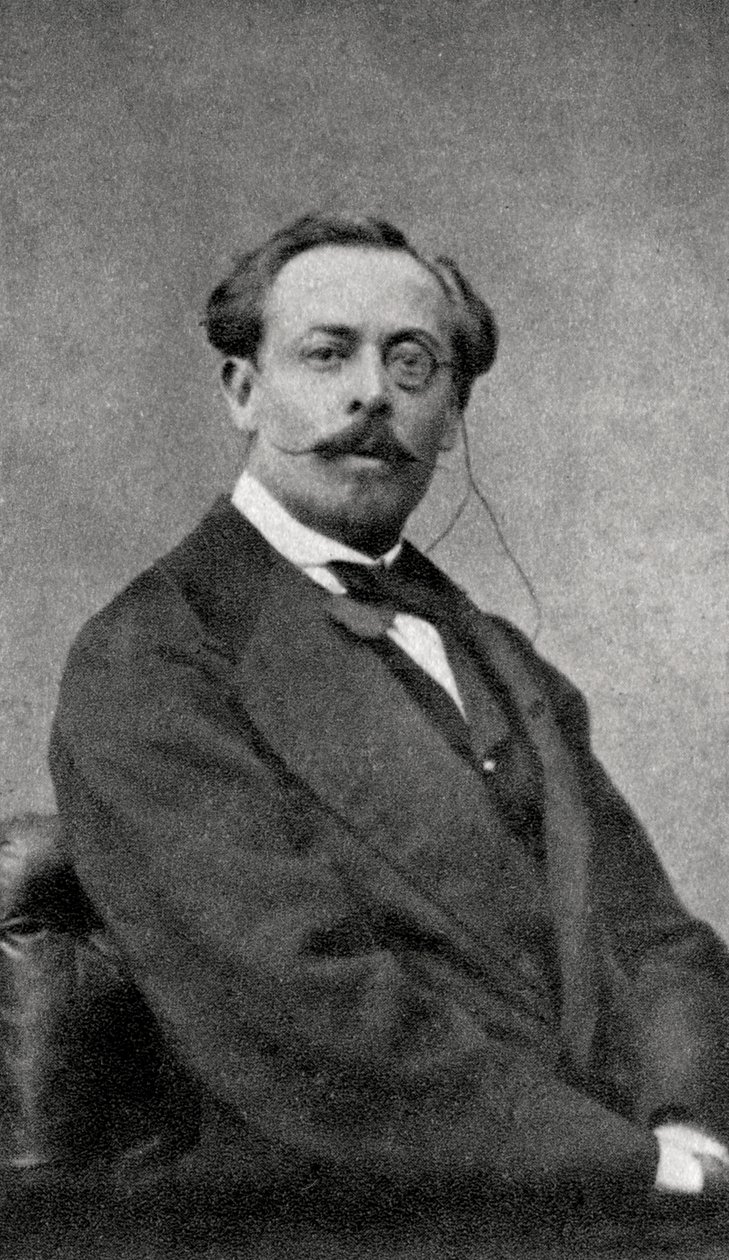 Aurelien Scholl, autore e giornalista francese, 1868 da Unbekannt