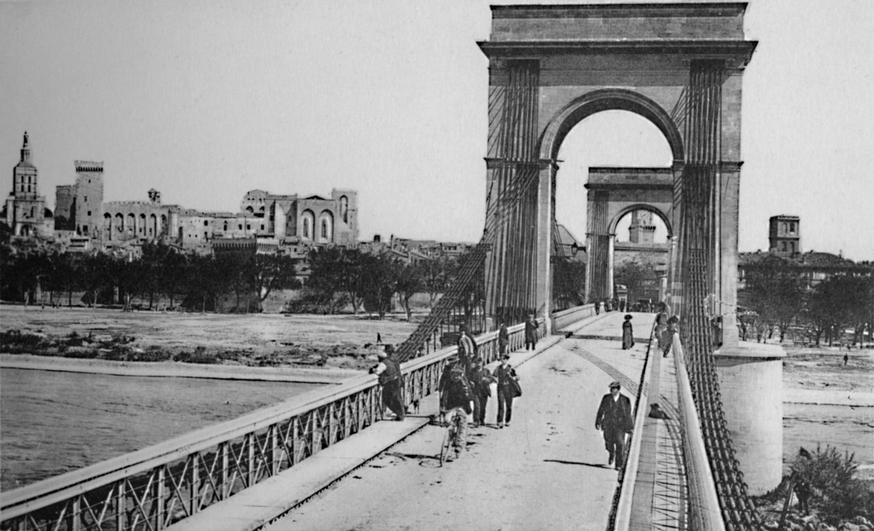 Avignone - Ponte sospeso, c1925 da Unbekannt