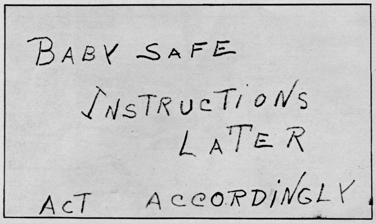 Istruzioni per la sicurezza del bambino, 1932, 1938 da Unbekannt