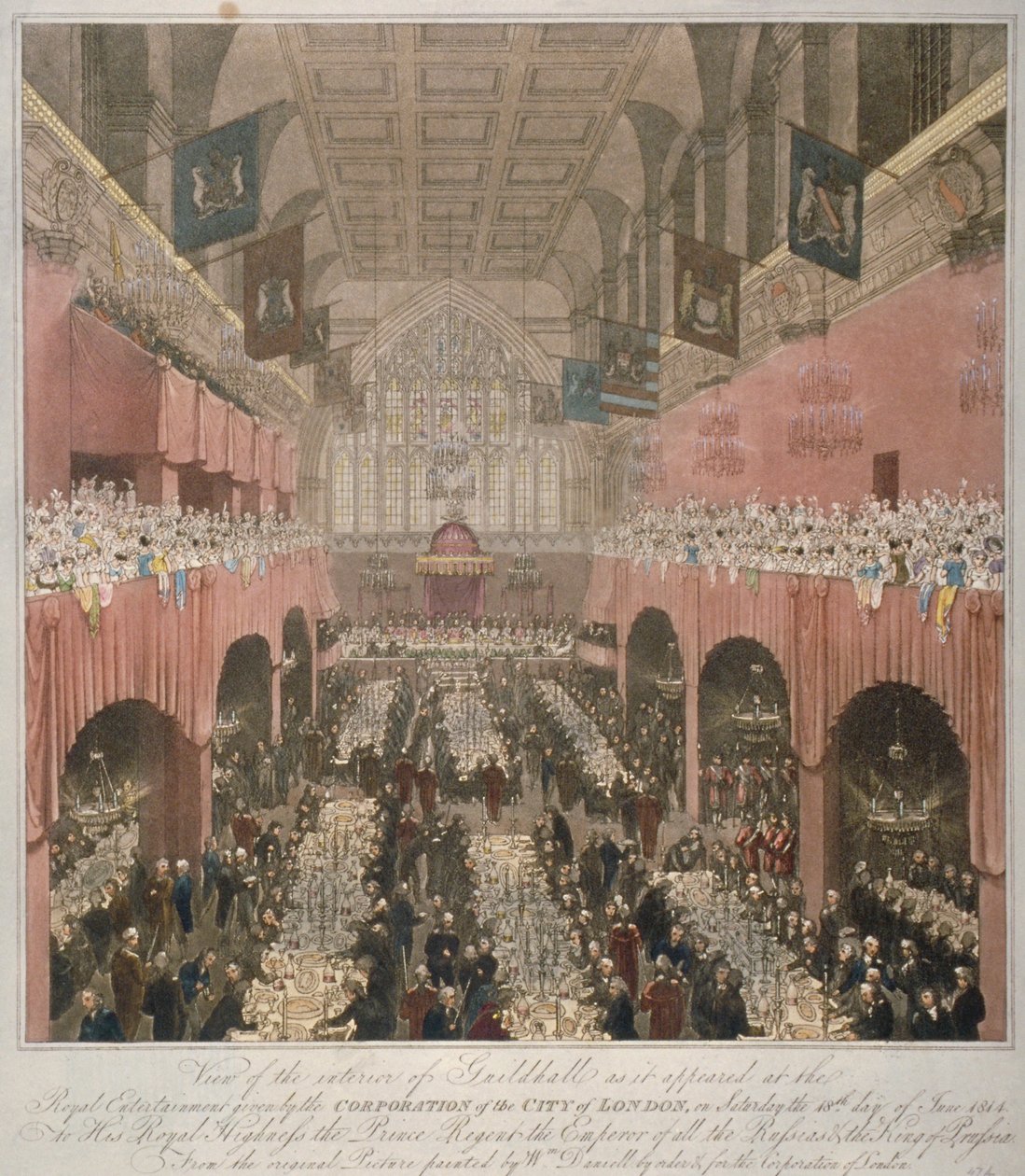 Banchetto alla Guildhall, Città di Londra da Unbekannt