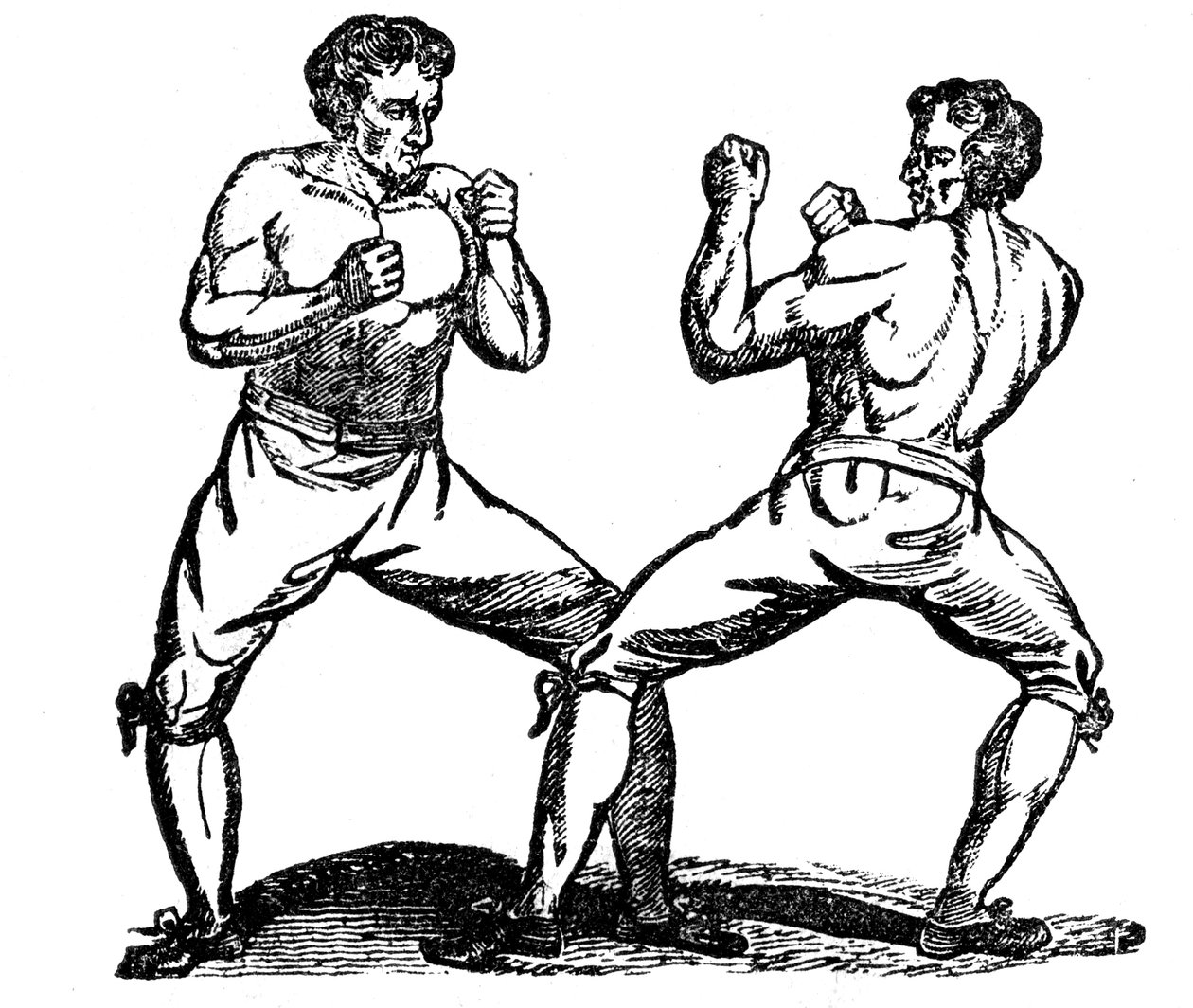 Boxe a mani nude, XVIII secolo da Unbekannt