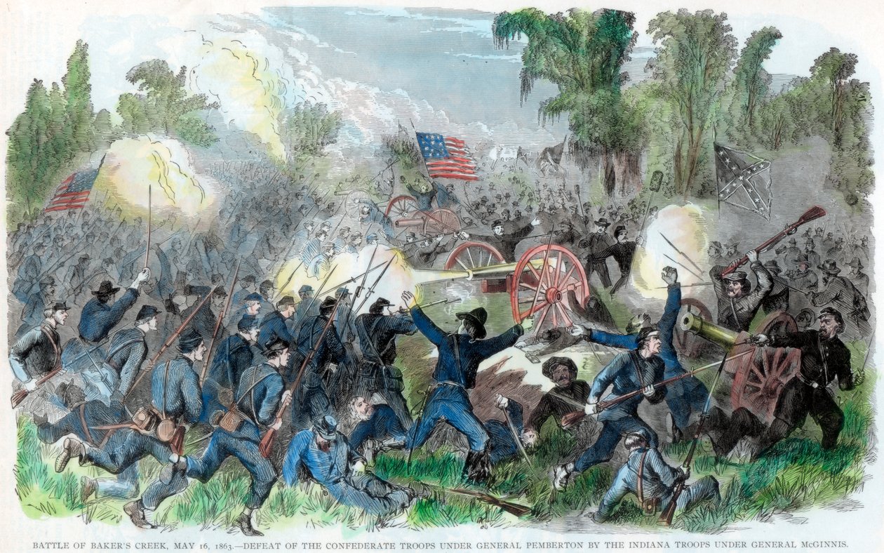 Battaglia di Bakers Creek, Mississippi, Guerra Civile Americana, 16 maggio 1863 da Unbekannt