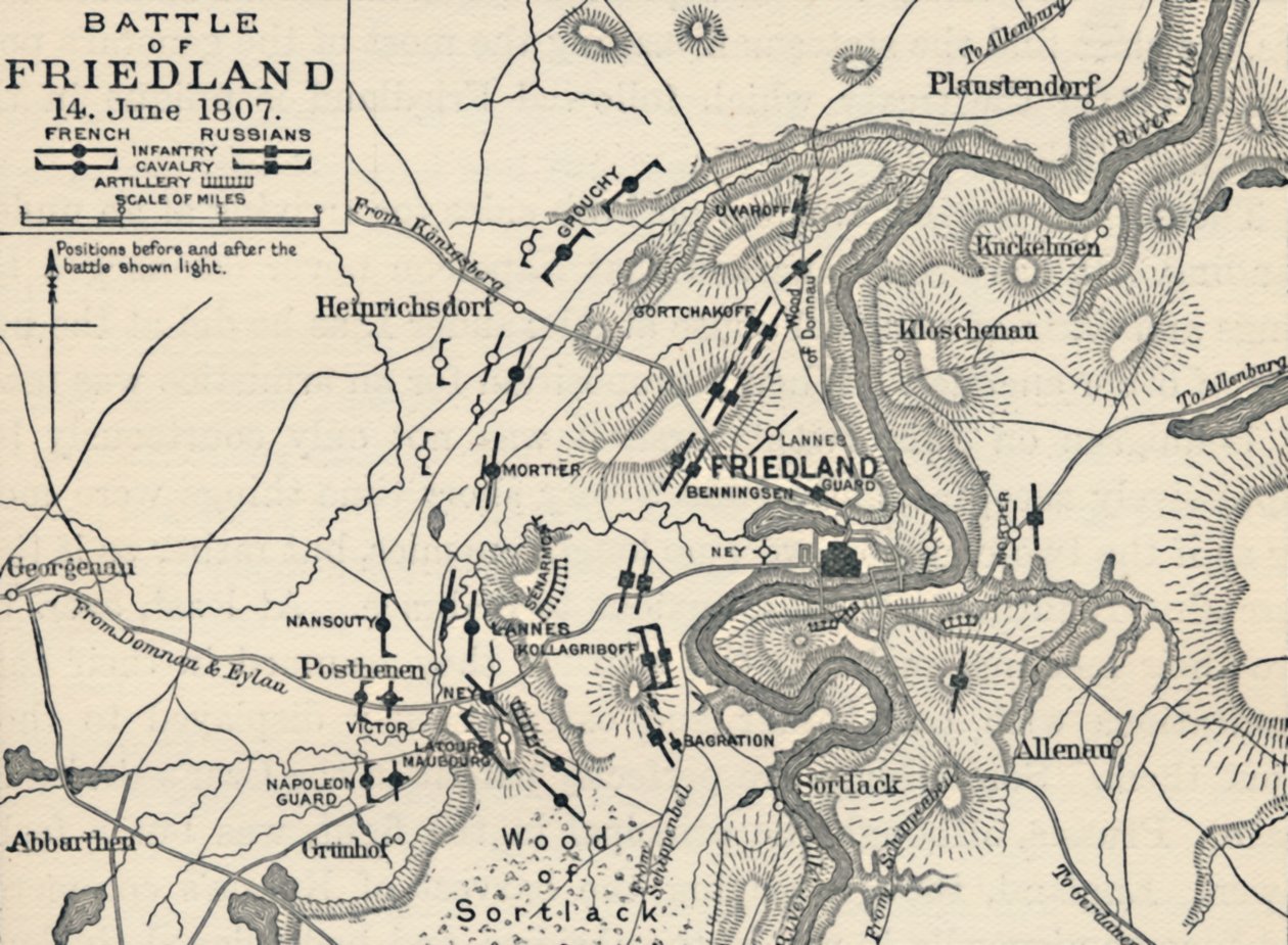 Battaglia di Friedland, 14 giugno 1807, 1896 da Unbekannt