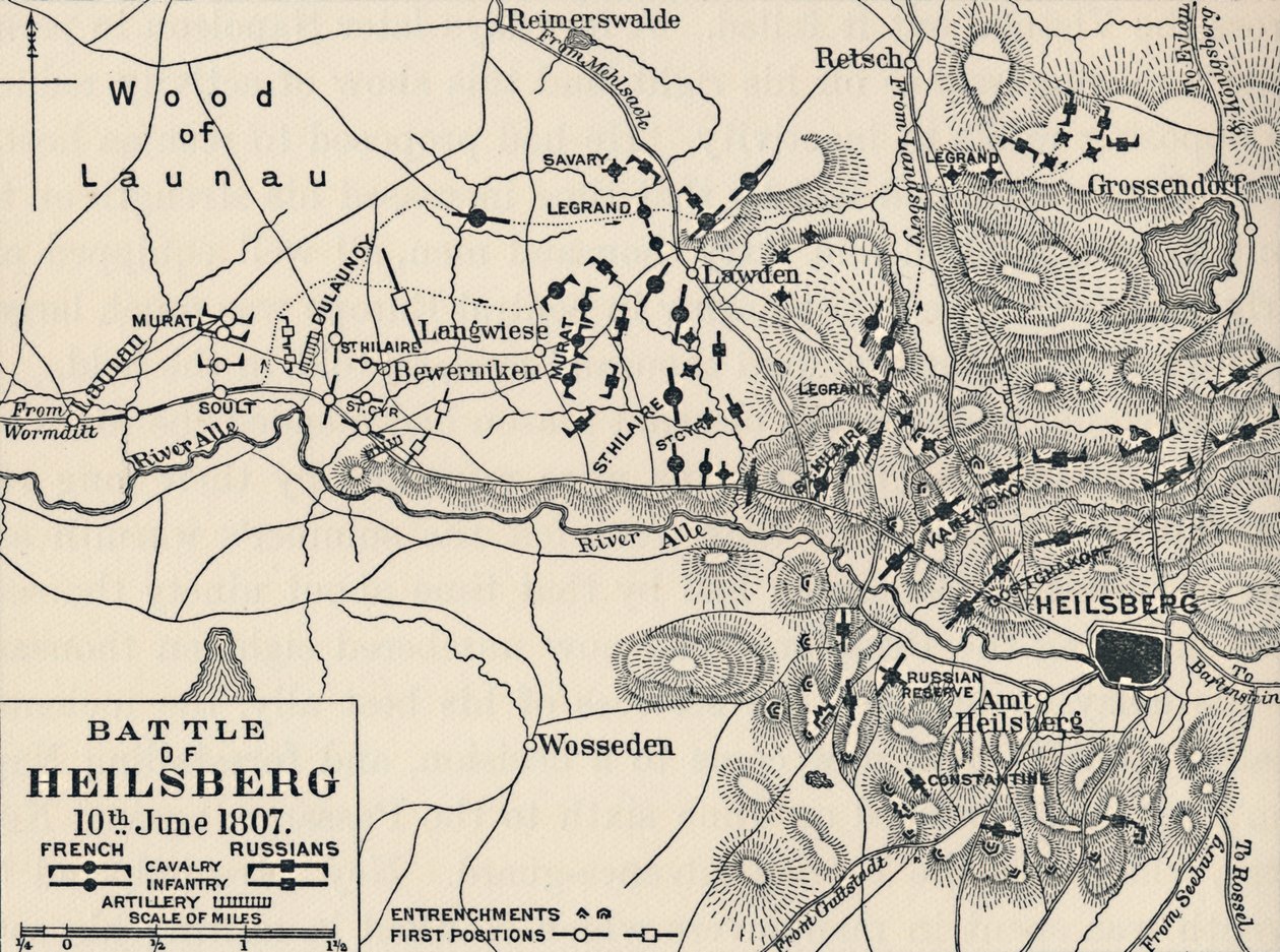 Battaglia di Heilsberg, 10 giugno 1807, 1896 da Unbekannt