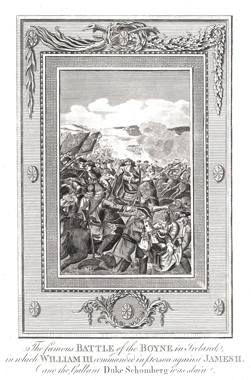 Battaglia del Boyne, 1690 da Unbekannt