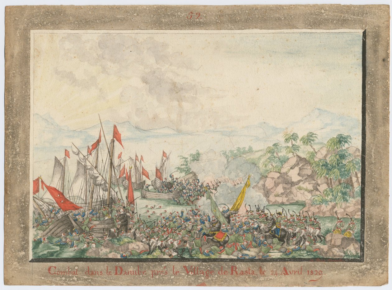 Battaglia del Danubio 1828, 1829 da Unbekannt