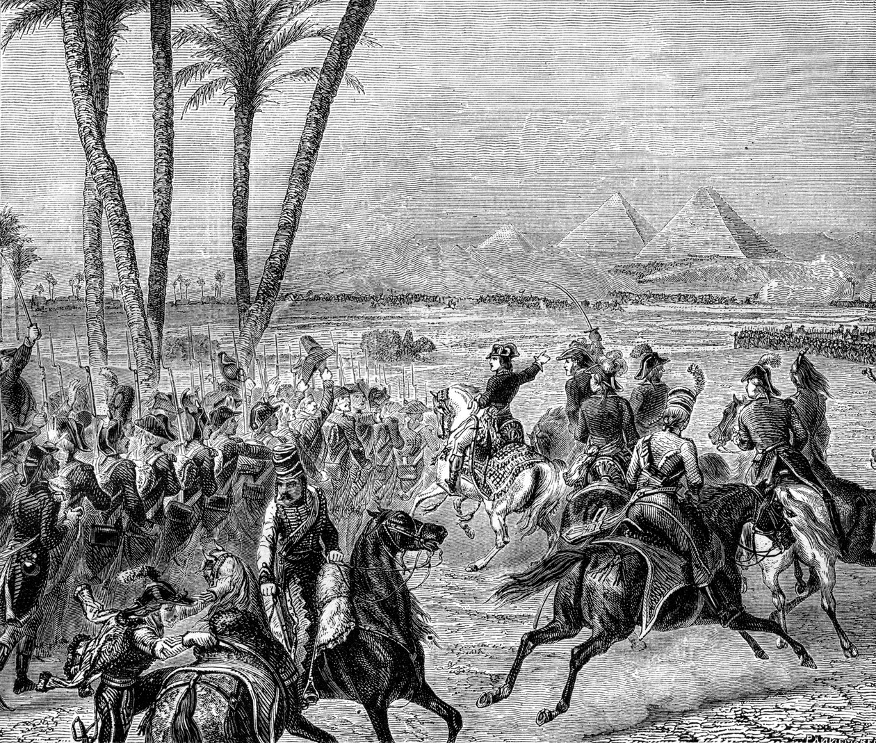 Battaglia delle Piramidi, 21 luglio 1798, 1882-1884 da Unbekannt