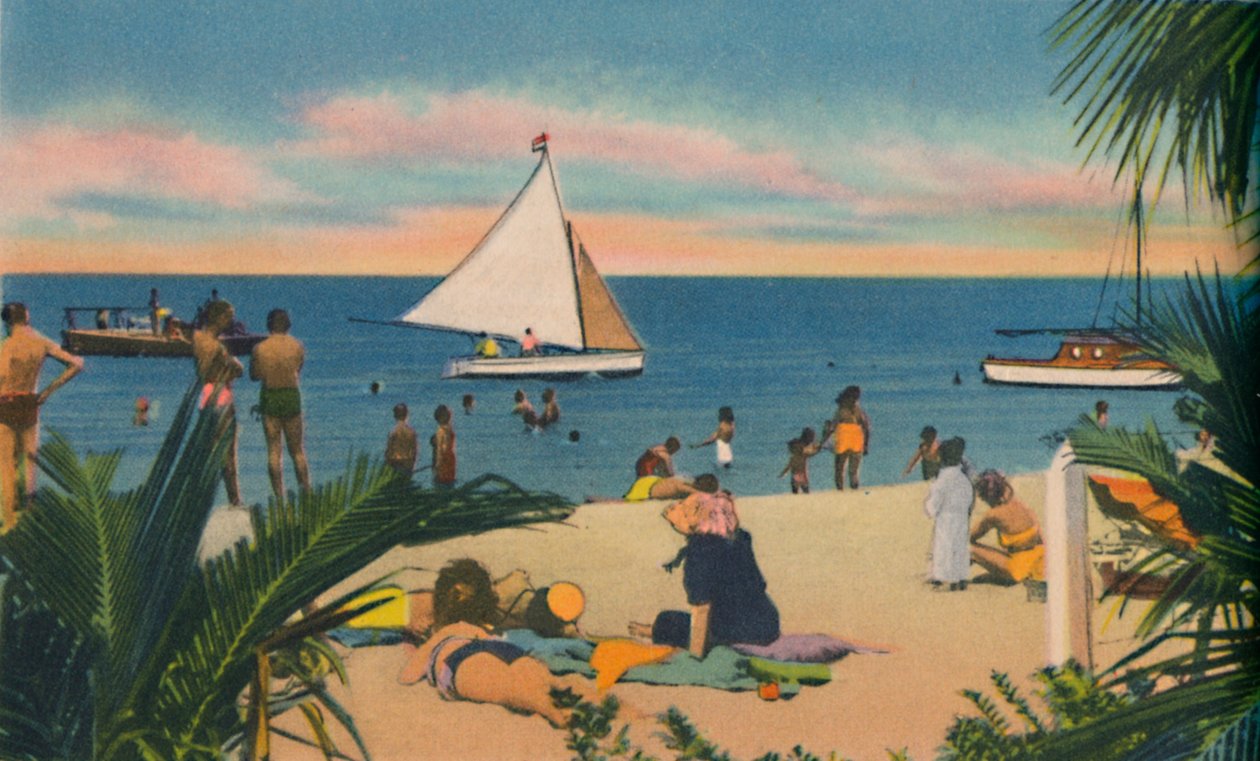 Spiaggia a Pradomar, 20 minuti da Barranquilla, anni 