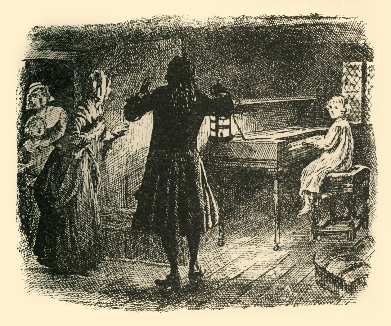 Chiamò silenziosamente gli altri a seguirlo, 1907 da Unbekannt
