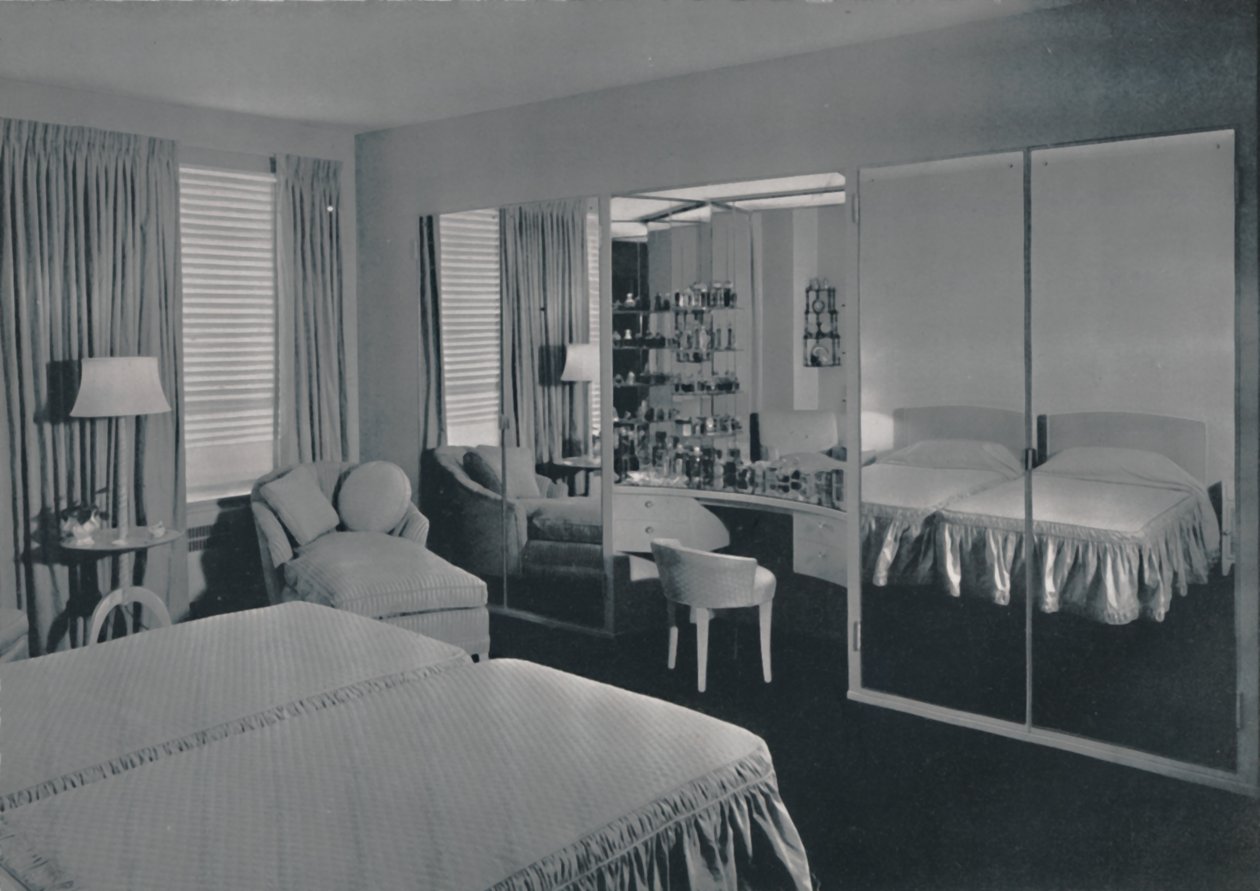 Camera da letto progettata da James F. Eppenstein, Chicago, 1942 da Unbekannt