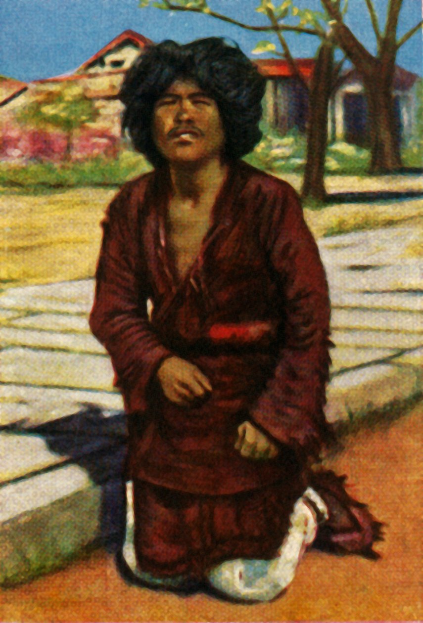 Mendicante, Cina centrale, c1928 da Unbekannt
