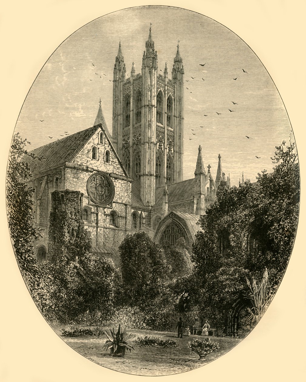 Bell Harry Tower, Cattedrale di Canterbury, 1890 da Unbekannt