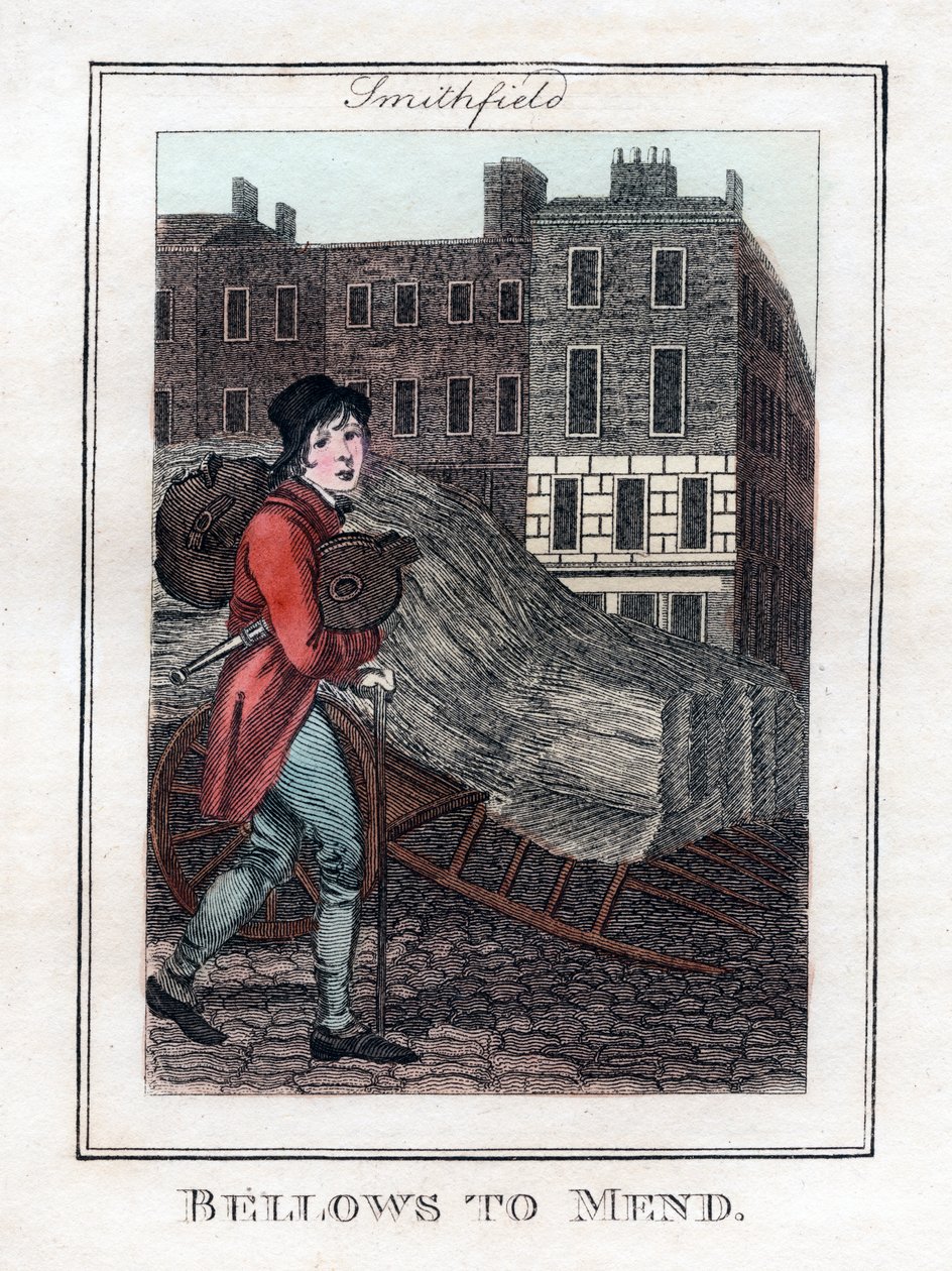 Soffietti da riparare, Smithfield, Londra, 1805 da Unbekannt