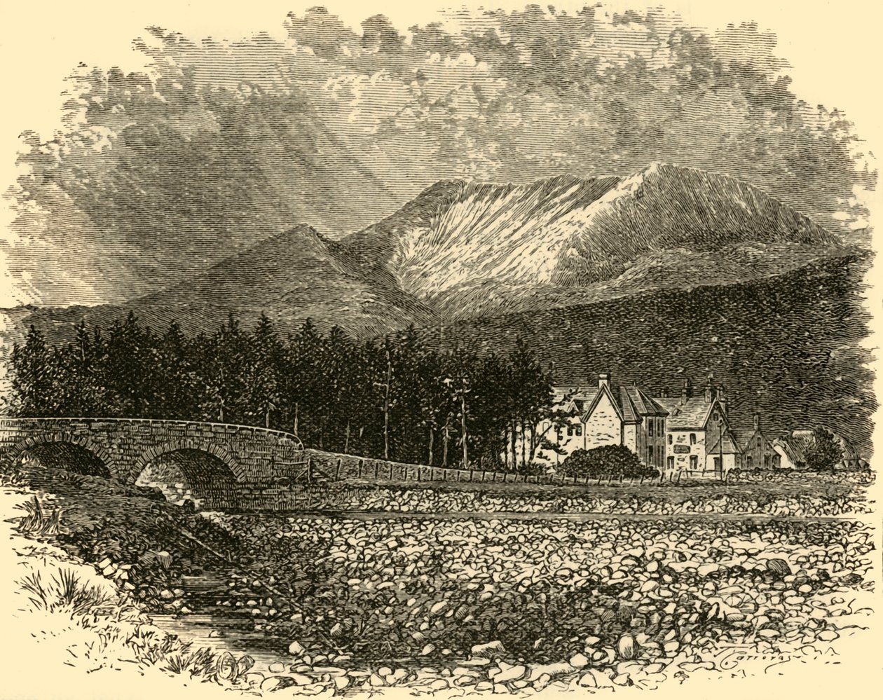 Ben Bay e Kinlochewe Hotel, 1898 da Unbekannt
