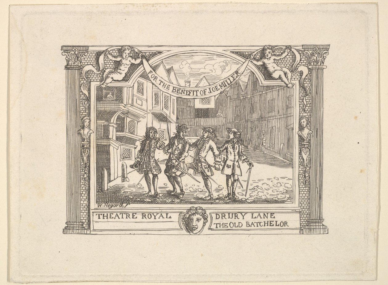 Biglietto di Beneficenza per Joe Miller, 1790 da Unbekannt